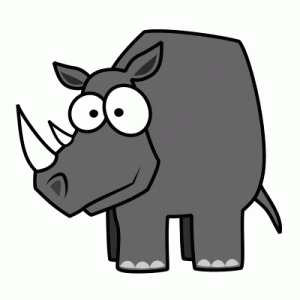 cartoon-rhino